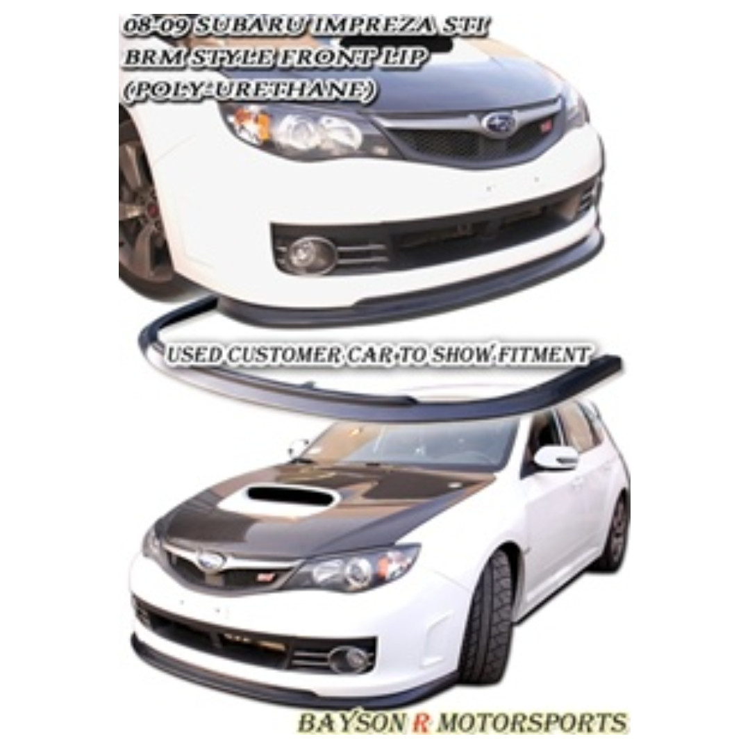 08 Subaru Wrx Sti Grf Sti2 Pu膠頭唇 汽車配件 改裝 內外零件 Carousell