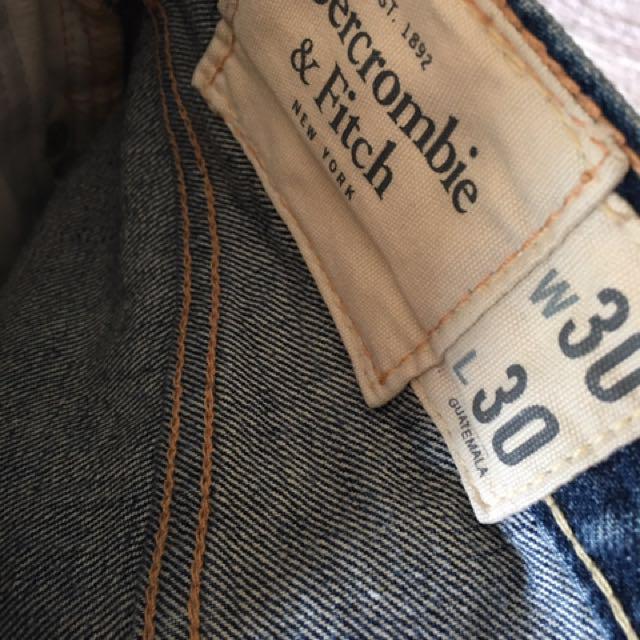 abercrombie & fitch low rise jeans