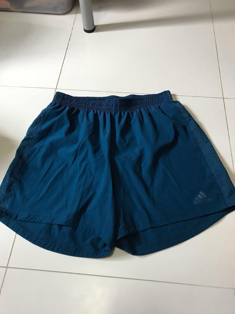 adidas climalite navy shorts