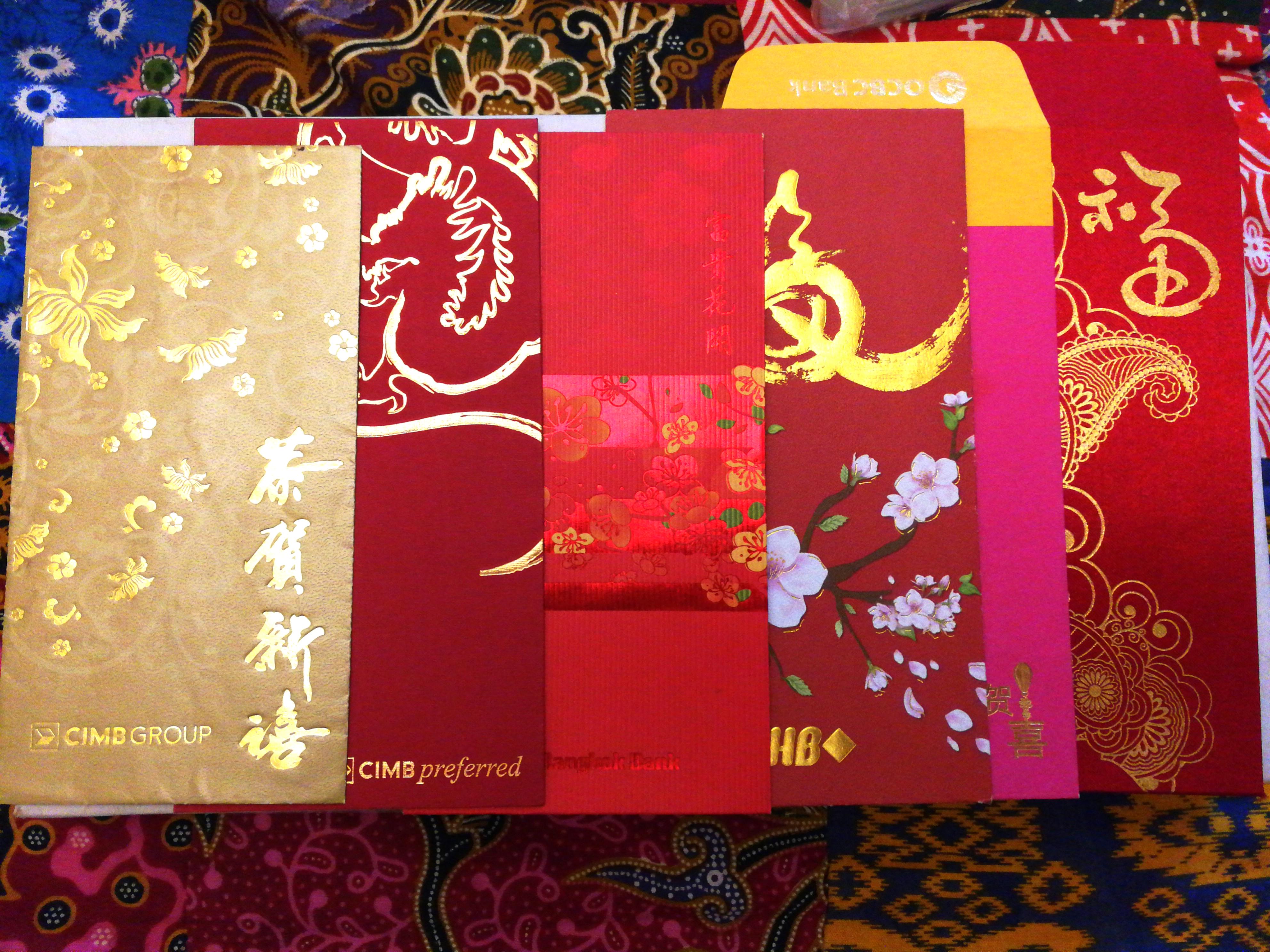 Assorted Rhb Bank Of Singapore Bangkok Bank Cimb Red Packets