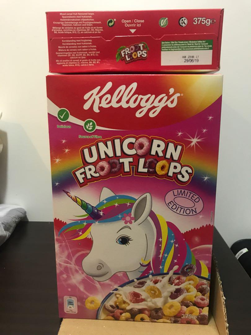 Bnib Unicorn Froot Loops Cereal Food Drinks Packaged Snacks On Carousell