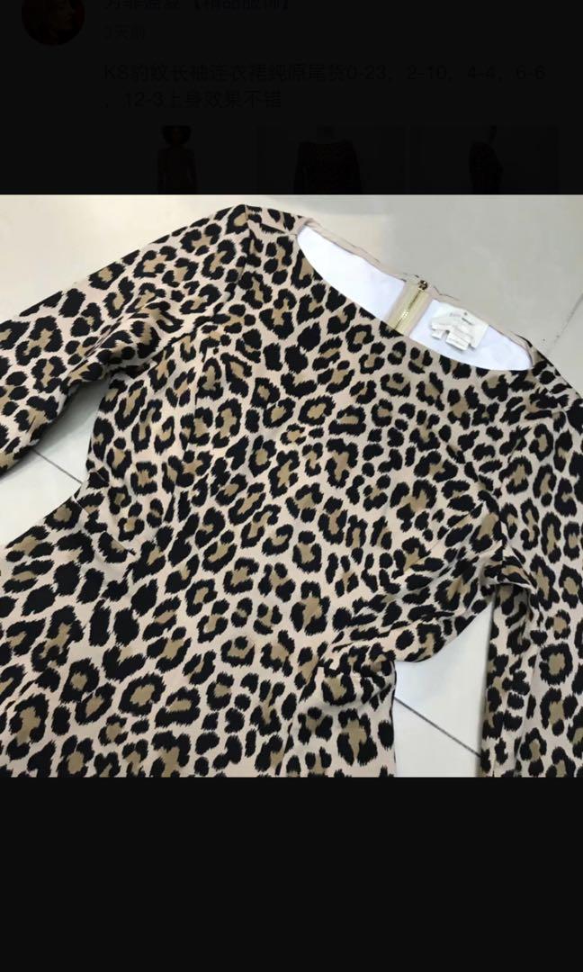 Kate spade leopard ponte dress 2025