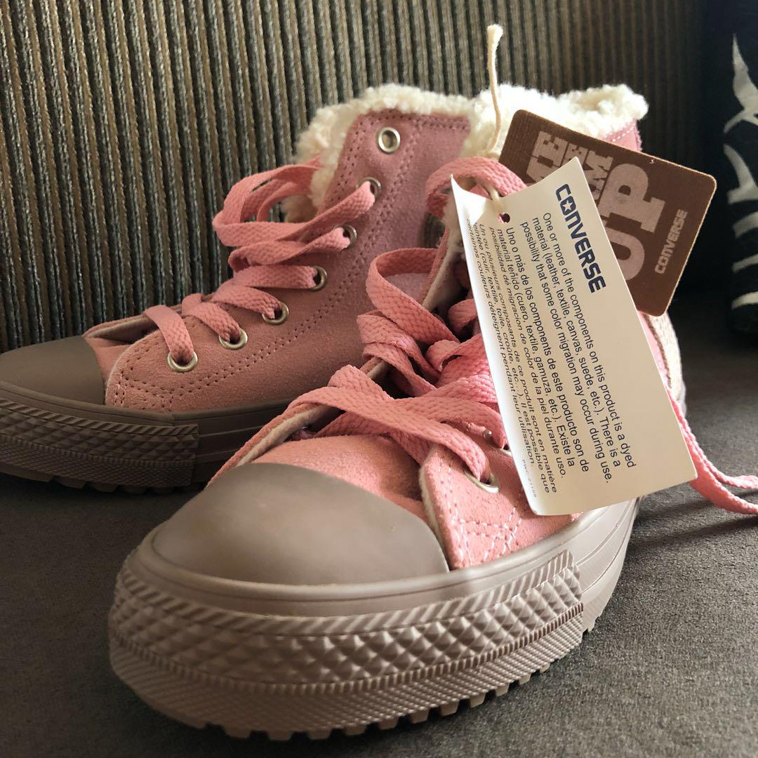 Converse winter sneakers Pink Women s Fashion Footwear Sneakers