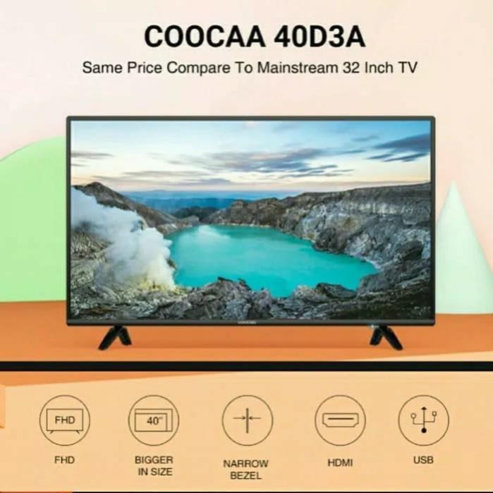 Coocaa Tv Led Full Hd 40d3a 40inch Bracket Elektronik Tv