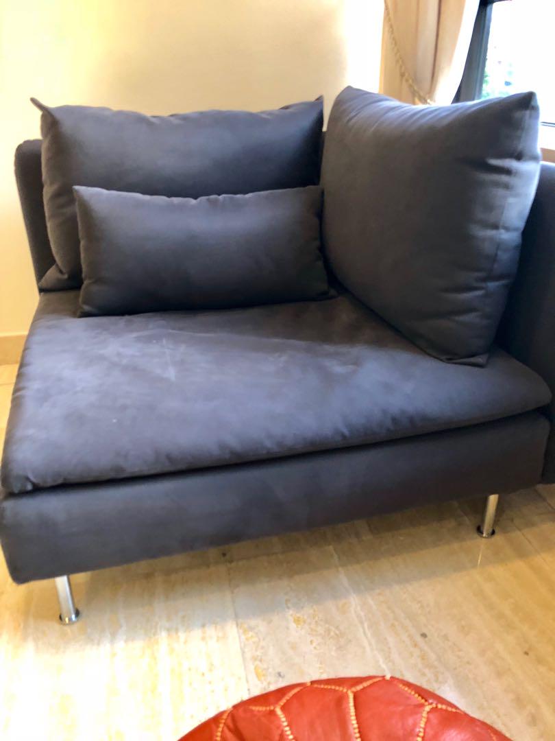 Corner Ikea Sofa Soderhamn Corner Section Samsta Dark Grey Furniture Sofas On Carousell