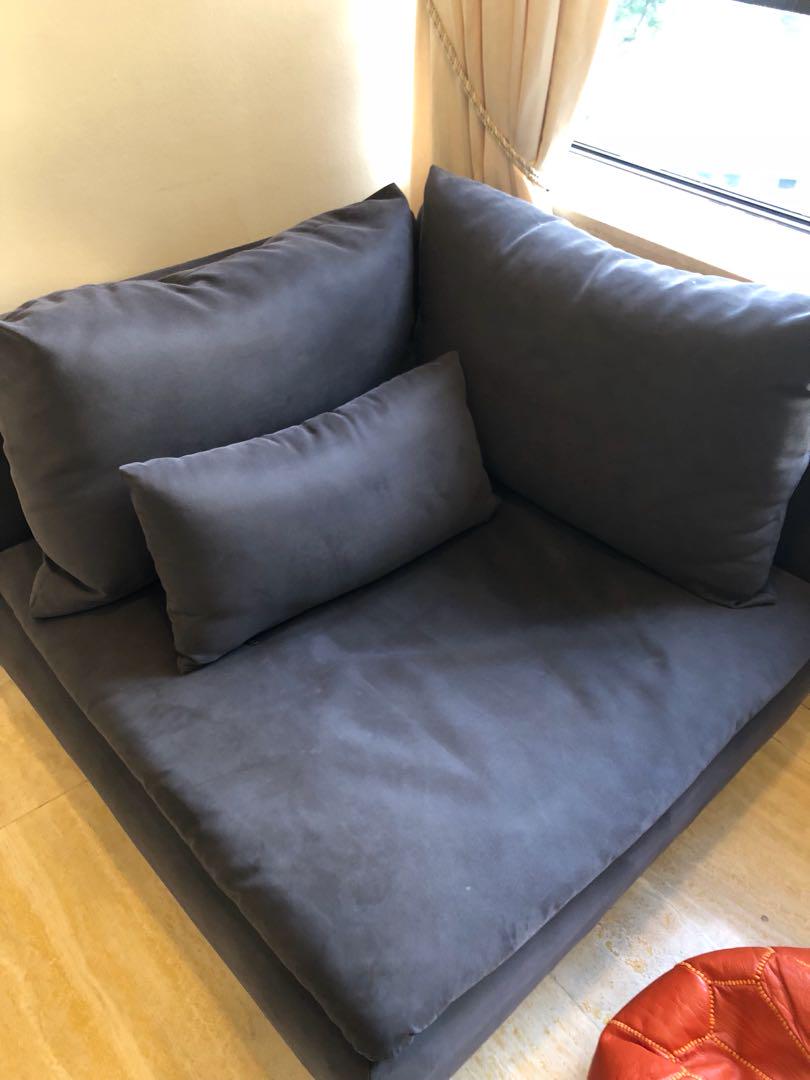 Corner Ikea Sofa Soderhamn Corner Section Samsta Dark Grey Furniture Sofas On Carousell