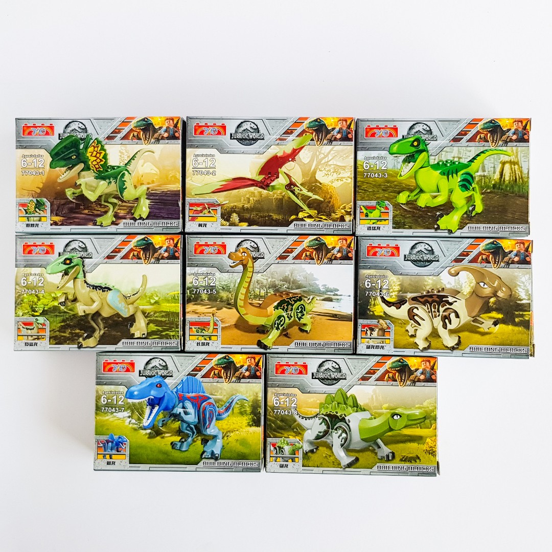 dinosaur block set