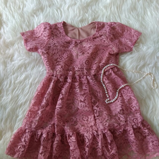 Dress Brokat Anak Bayi Anak Baju Anak Perempuan Di Carousell
