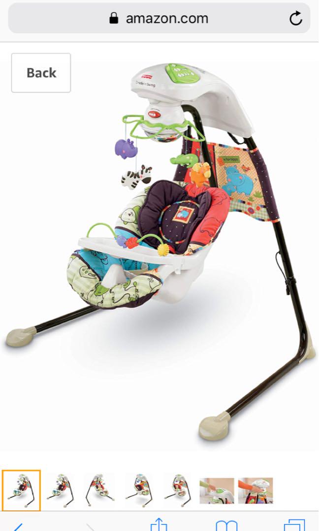 Electric Baby Swing Fisher Price Luv U Zoo Cradle Swing