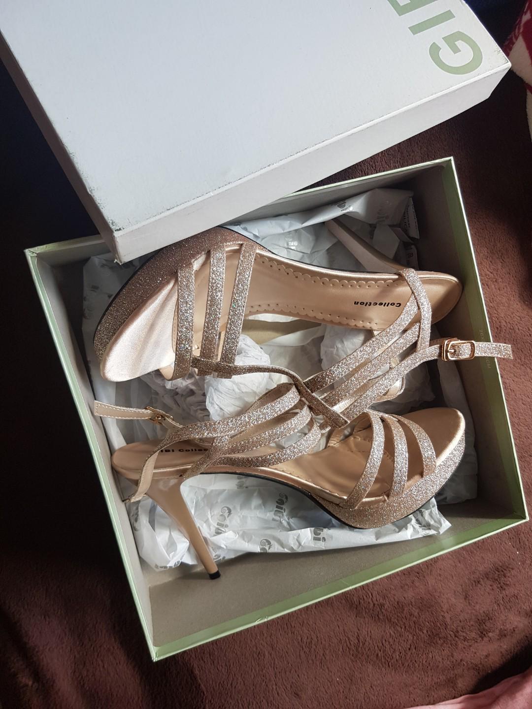rose gold platform shoes