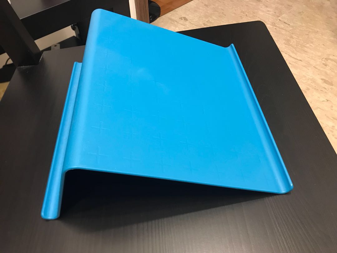 ikea isberget tablet stand blue