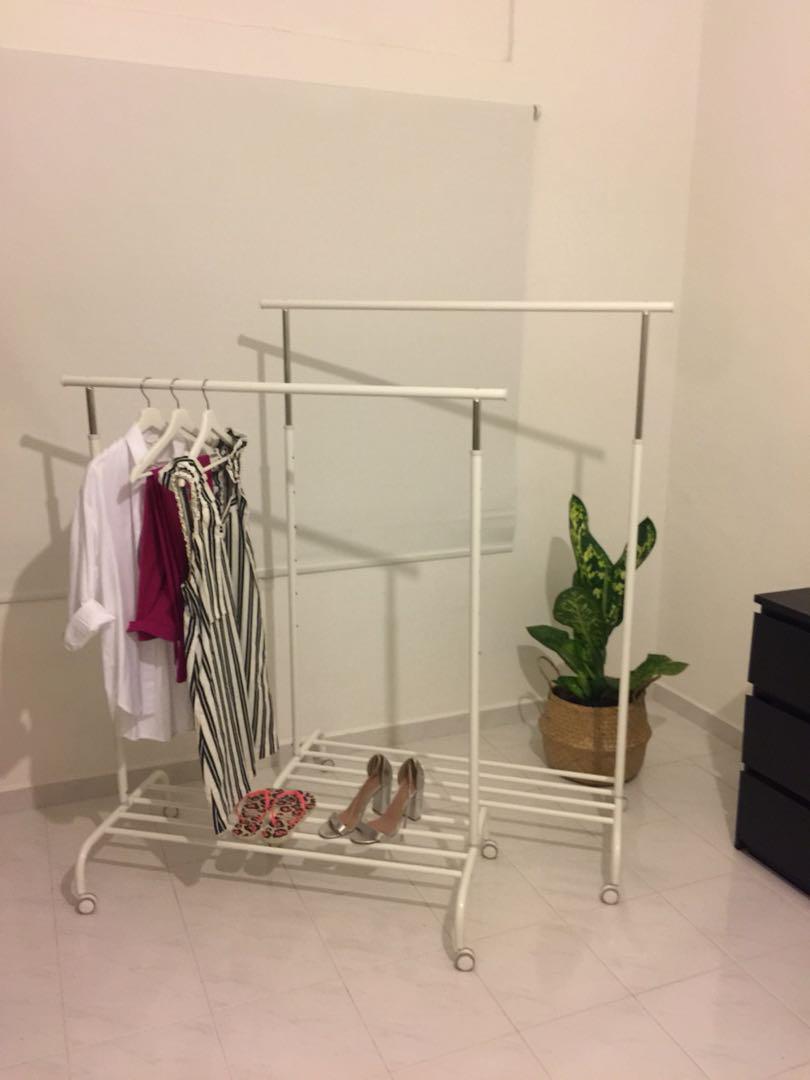 Ikea Rigga Clothes Rack Furniture Shelves Drawers On Carousell
