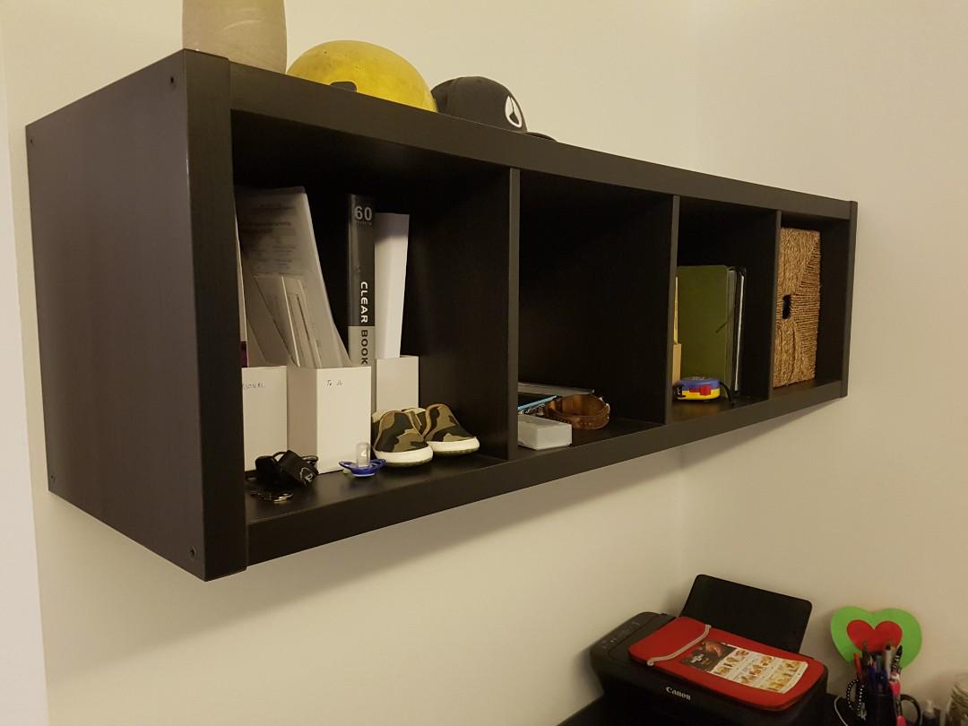Ikea Study Desk Table And Wall Shelf Furniture Tables Chairs