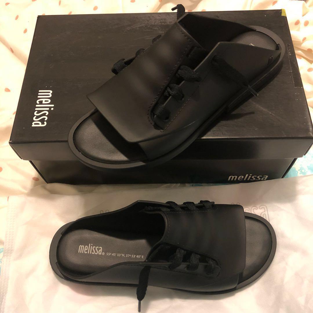 INSTOCK Melissa Black Ulitsa Slide Sandals