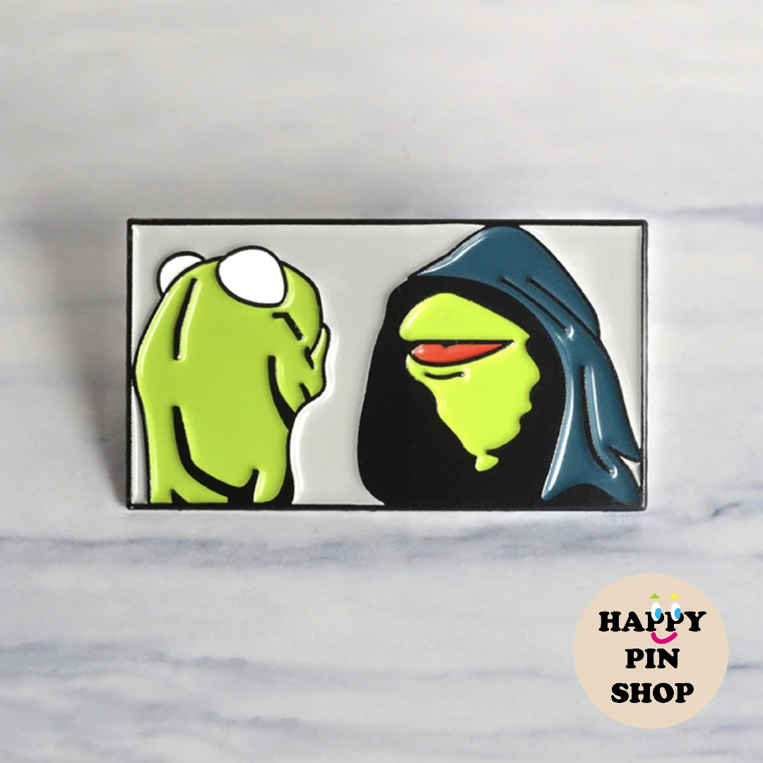 Avail Cine Kermit The Frog Evil Kermit Me To Me Meme Enamel Pin Design Craft Others On Carousell