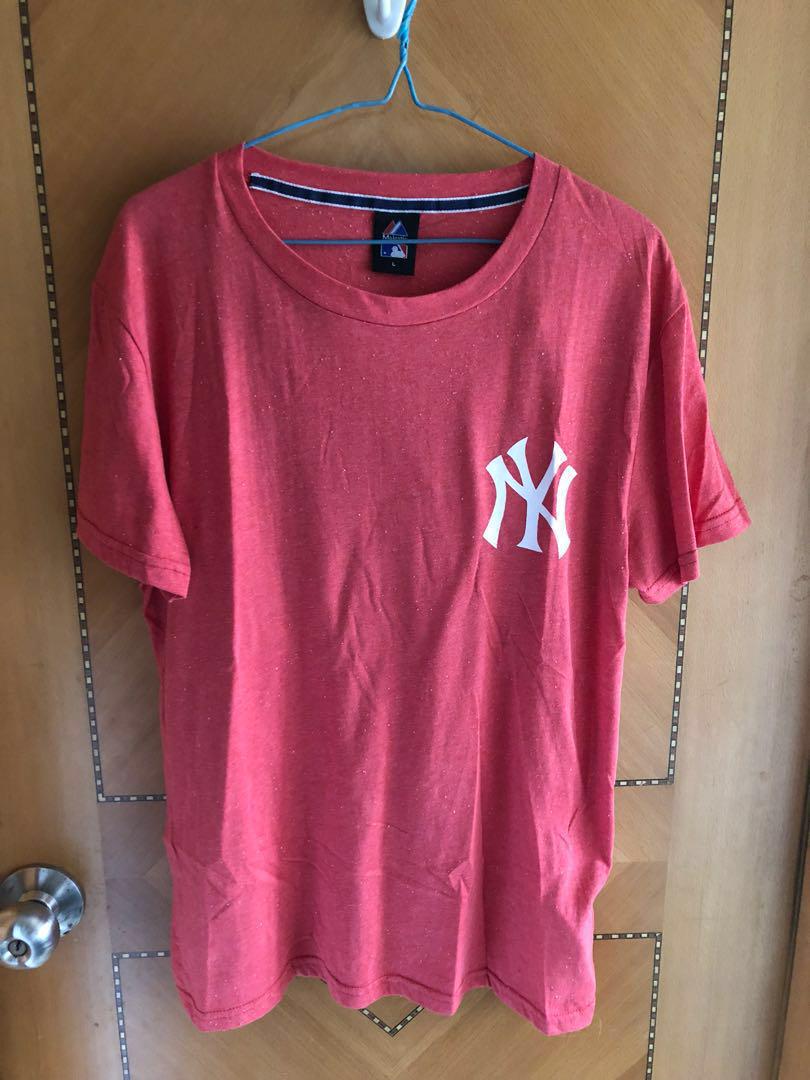 pink yankees shirt