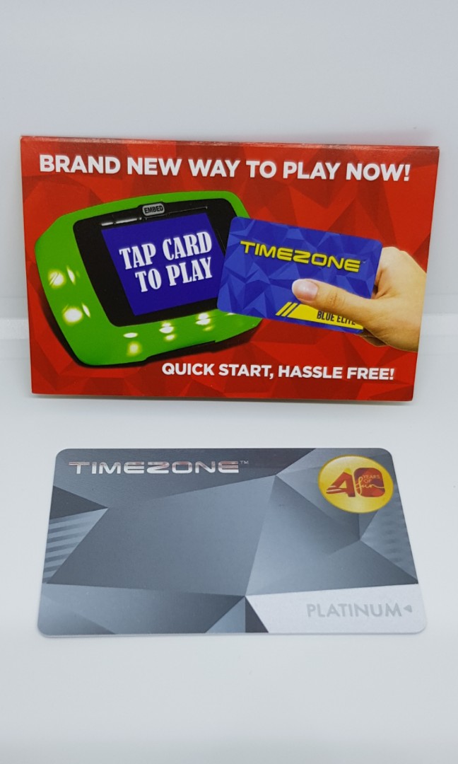 Limited Edition Timezone Time Zone Arcade VIP Platinum Power Card