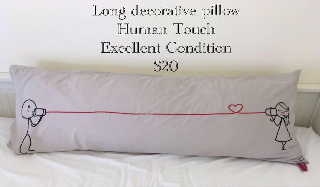Long Pillow Decorative Or Good Pregnancy Pillow Furniture Home