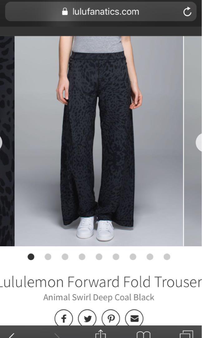Lululemon “forward fold” trouser Pant 