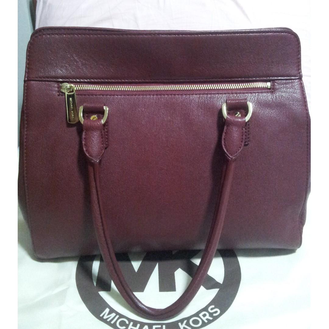 michael kors astrid satchel claret