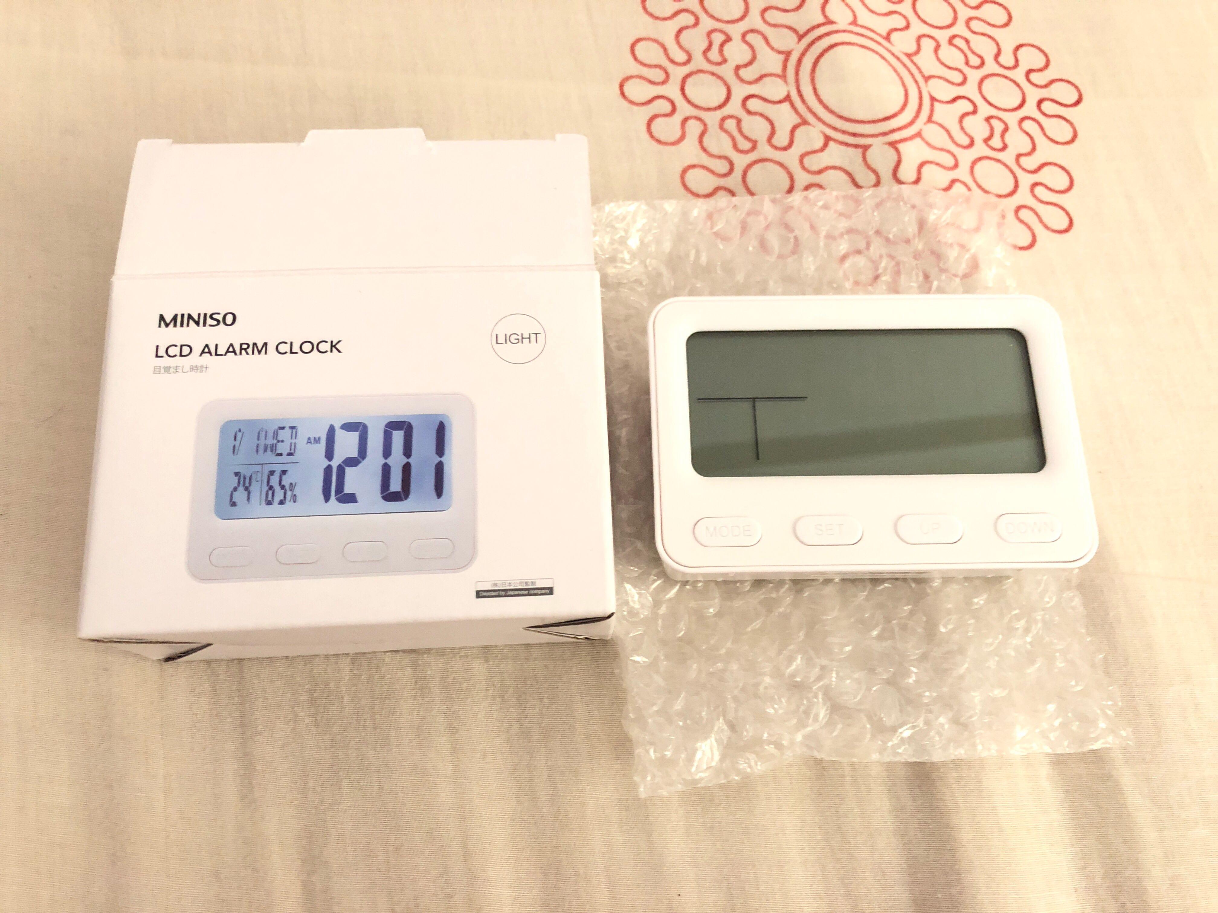Miniso Lcd Alarm Clock Everything Else On Carou Miniso Lcd Alarm Clock