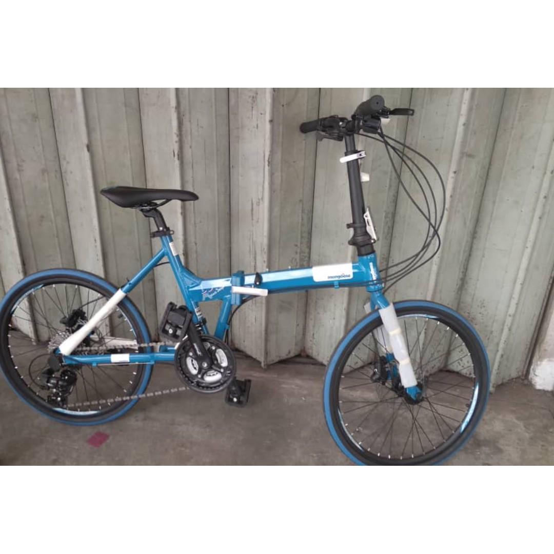 Mongoose folding bike 20 on sale