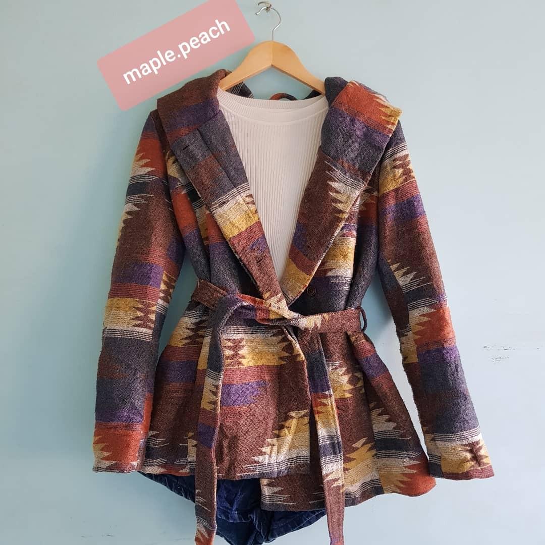 MOSSIMO aztec print coat, Women's 