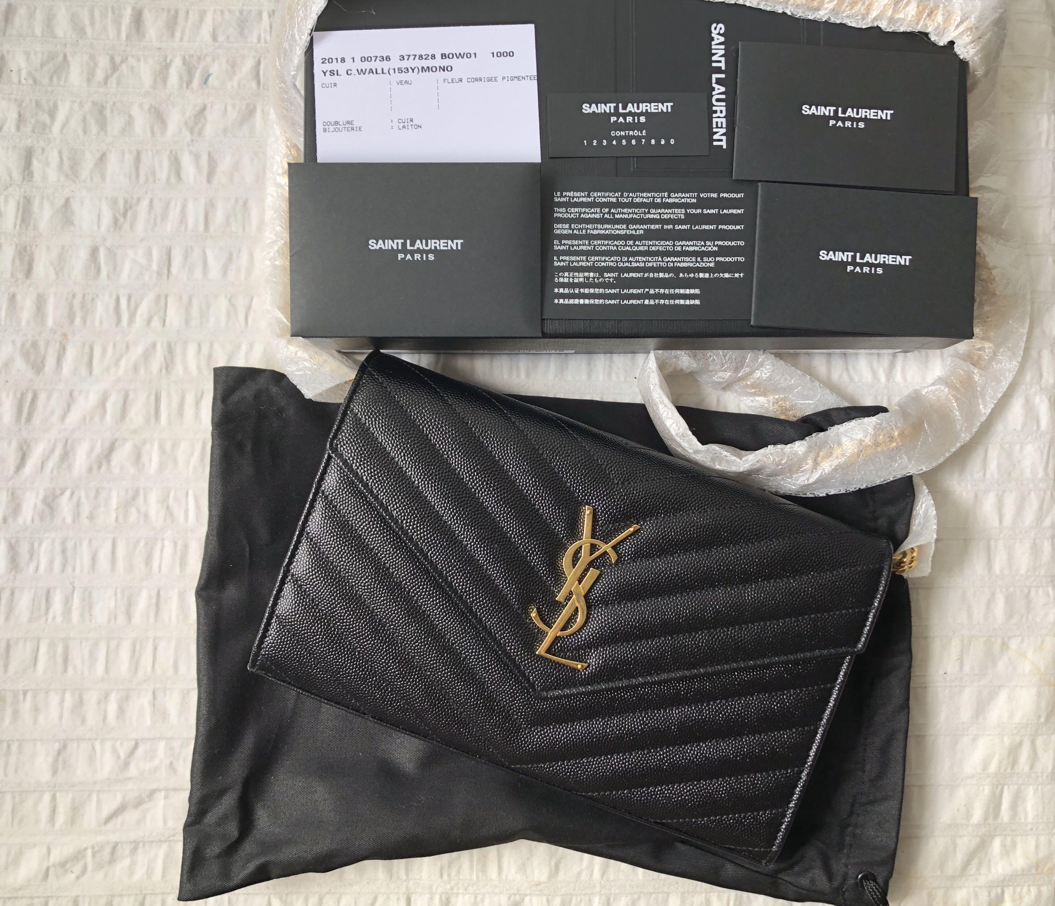 Real Ysl Authenticity Card
