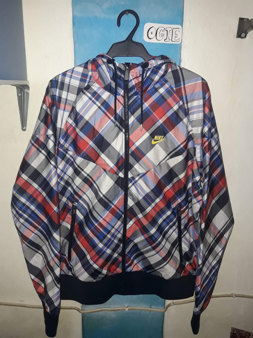 nike checkered jacket