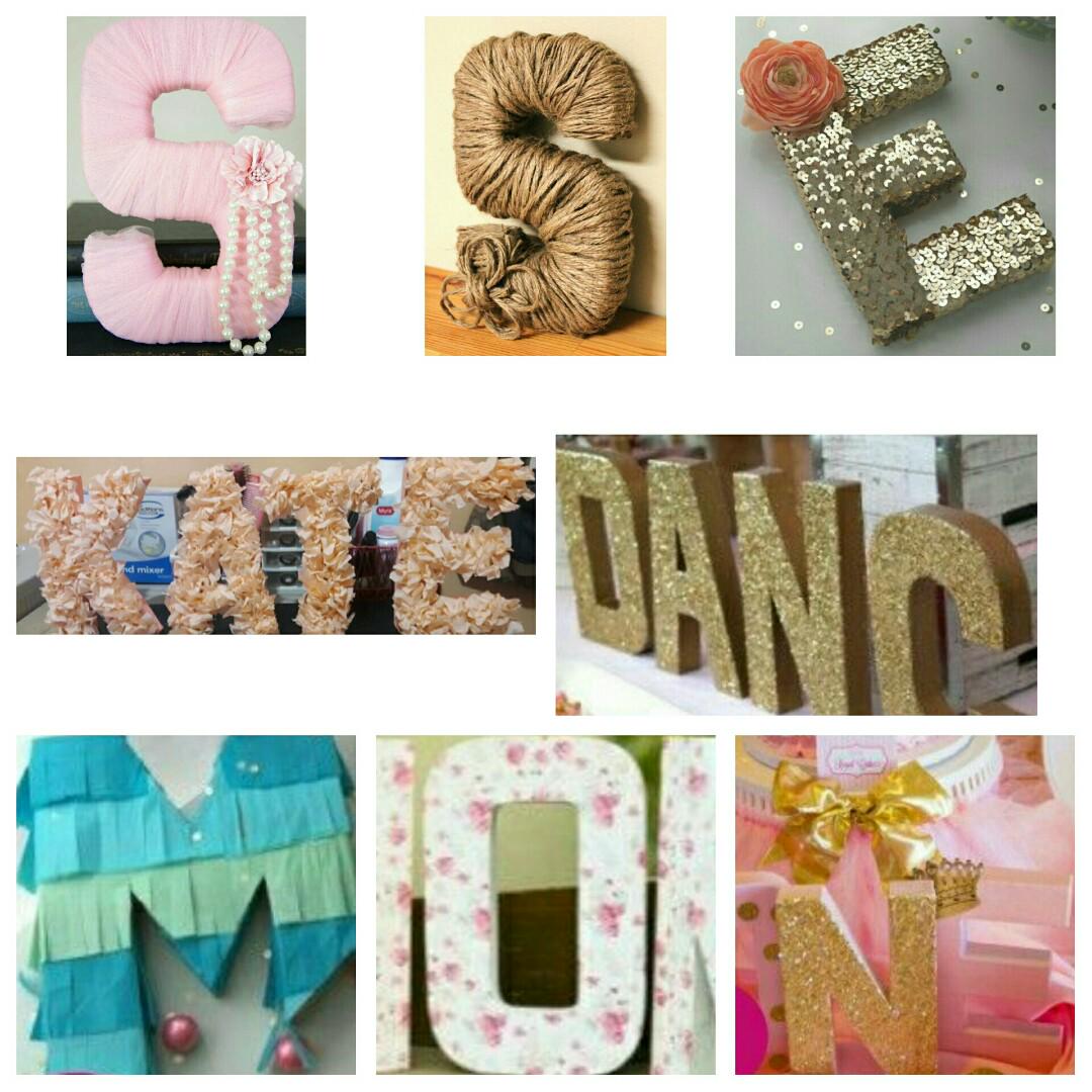 Personalized Letter Standee Design Craft Others On Carousell