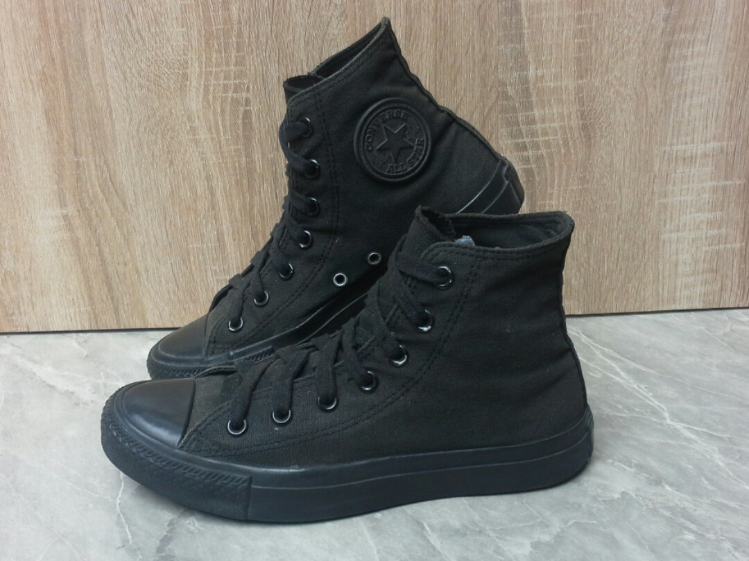 converse full black ori