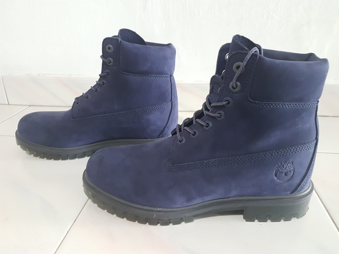 timberland royal blue boots