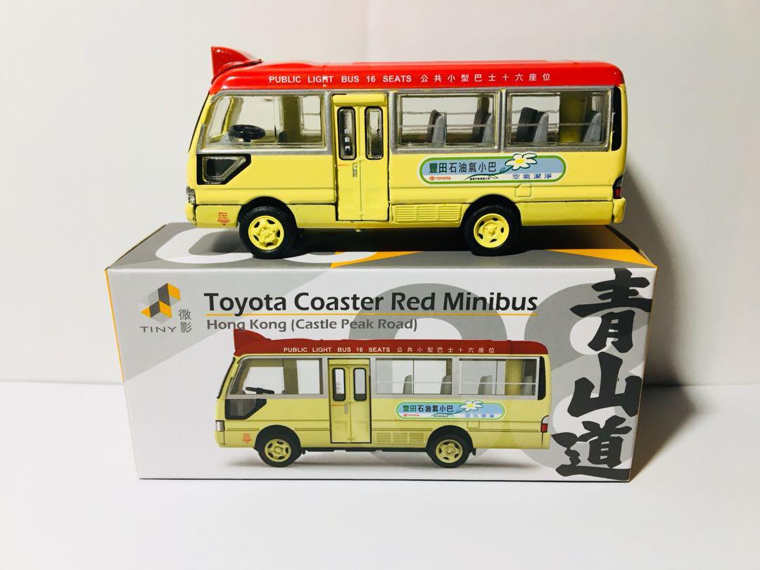 Takara Tomy Tomica Toyota Coaster Minibus Red Miniature Car 