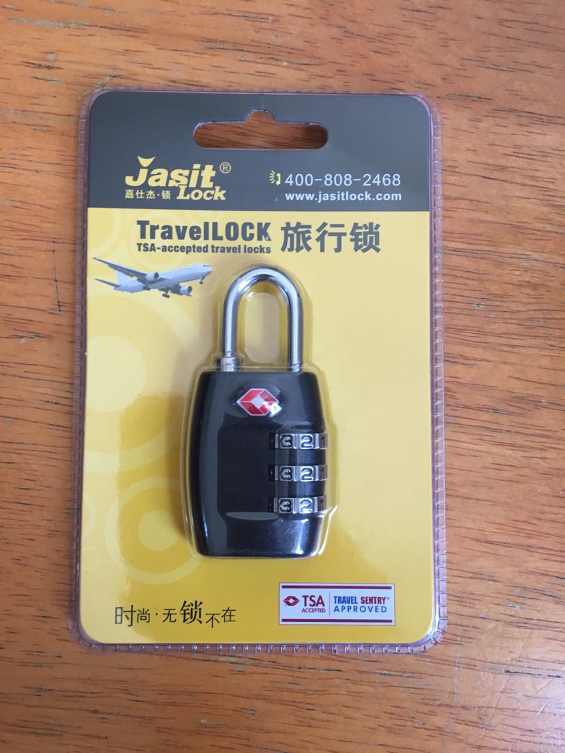 Tsa accepted travel lock 行李鎖 密碼鎖, 興趣及遊戲, 旅行, 旅遊 旅行必需品及用品 Carousell
