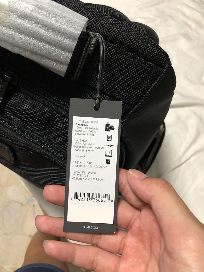 TUMI Backpack (NEW), Men's Fashion 