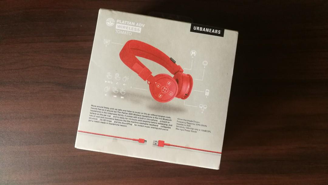 Urbanears Plattan ADV Wireless Headphones (Bluetooth) Tomato Red