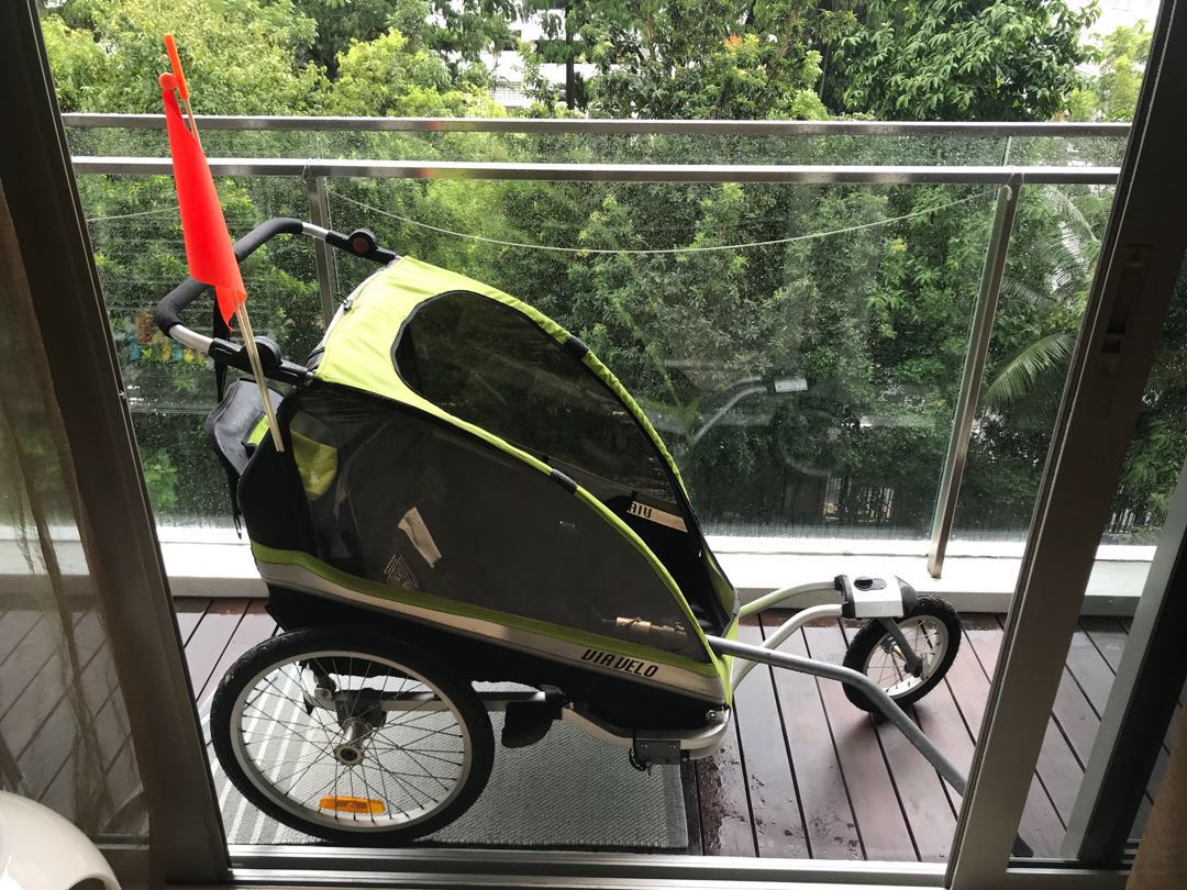 Via velo outlet double bike trailer