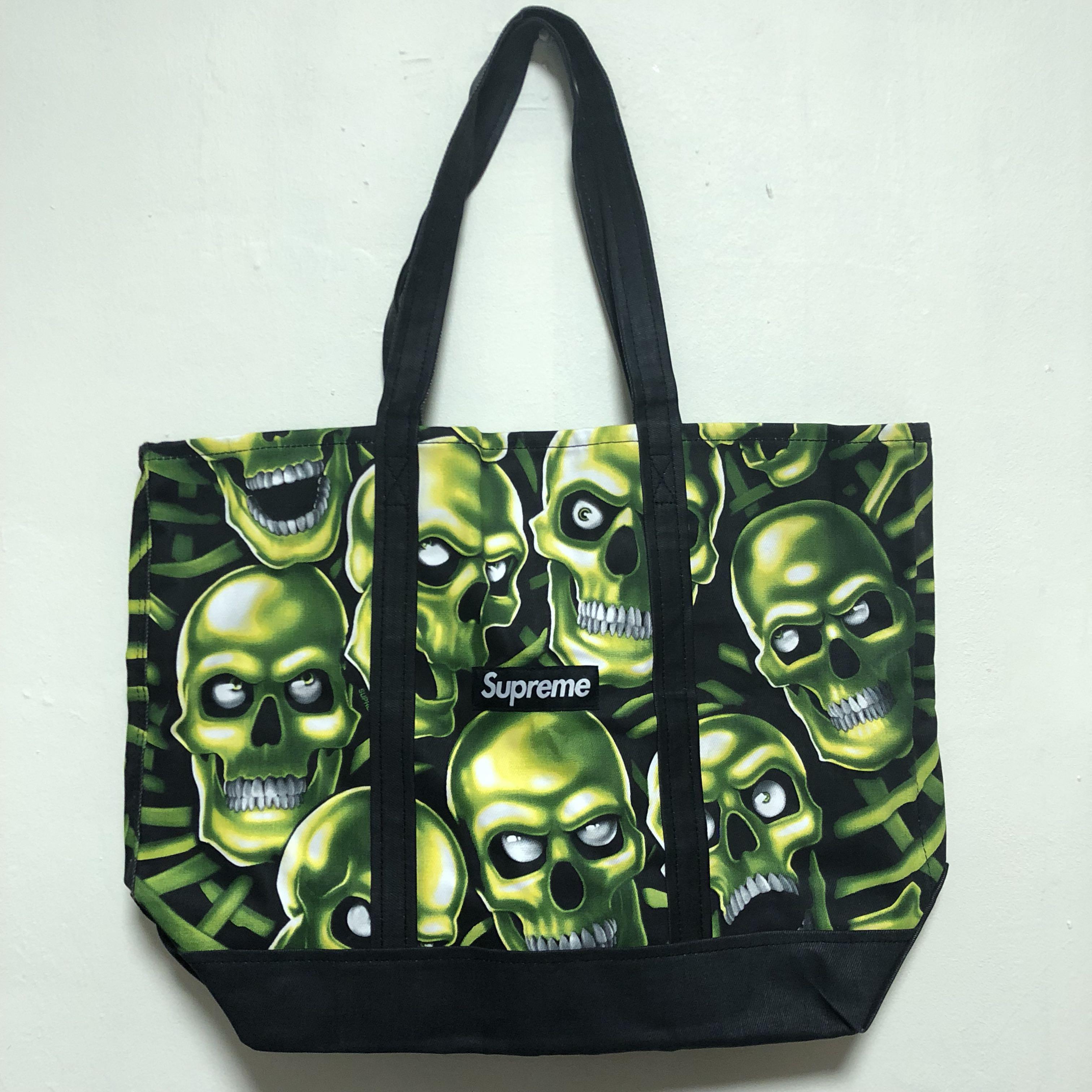 supreme skull tote