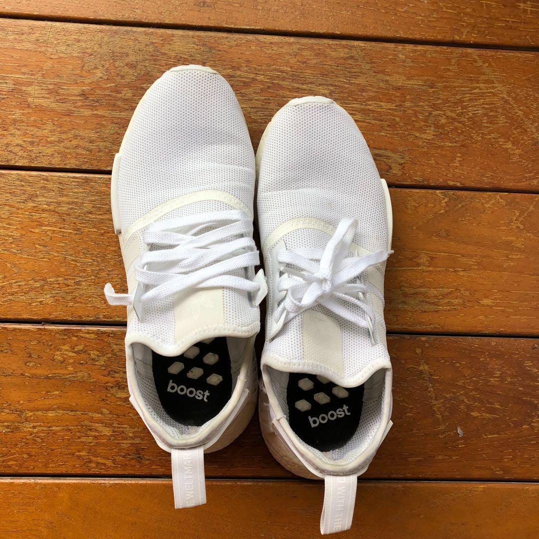 All white adidas nmds online