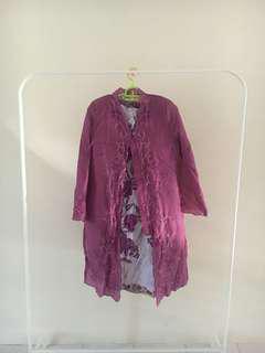 (INCL POS) Purple Baju Kebaya