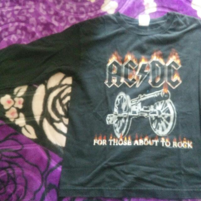 AC/DC Long Sleeve, Men's Fashion, Tops & Sets, Formal Shirts on Carousell