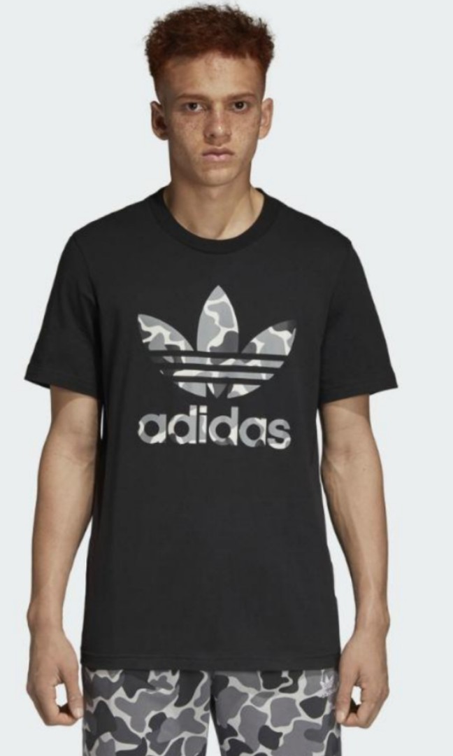 adidas trefoil camo tee