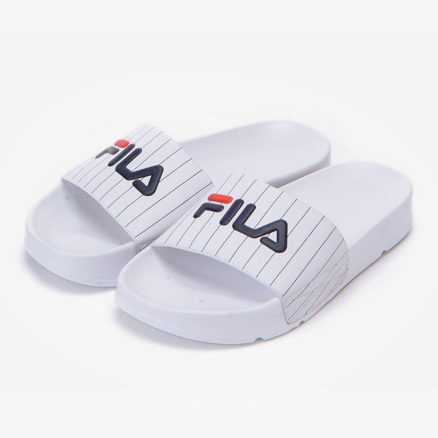 fila drifter slides white