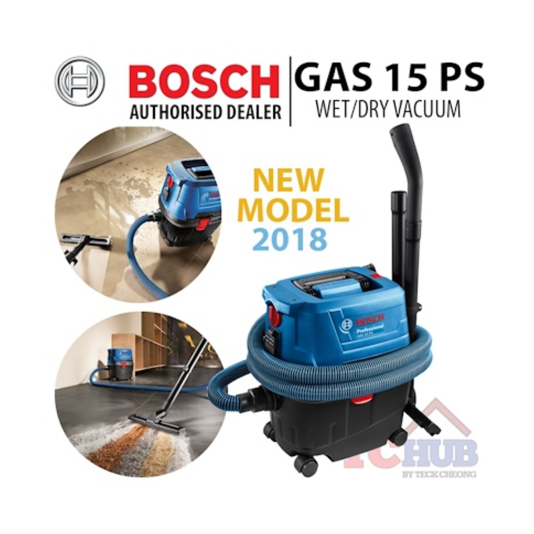 Bosch GAS 15 PS Dry and Wet Vacuum Cleaner, TV & Home Appliances