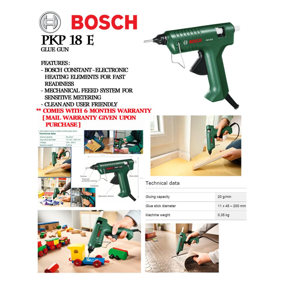 Bosch PKP 18 E Glue Gun, Furniture & Home Living, Home Improvement