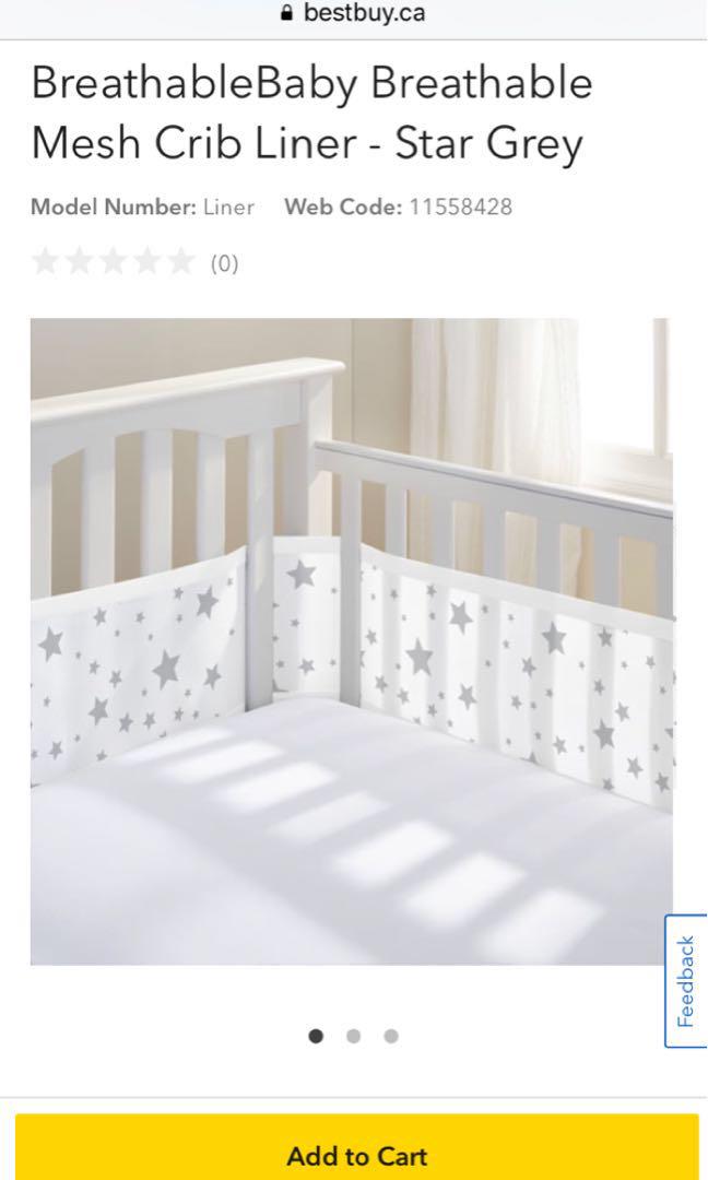 Breathable Baby Mesh Crib Bumper On Carousell