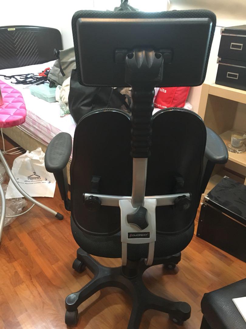 Duorest Dual Backrest Ergonomic Chair Furniture Home Living Furniture Chairs on Carousell