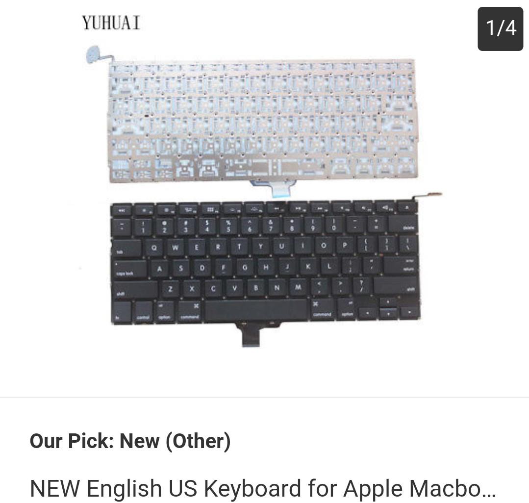 US KEYBOARD Apple MacBook Pro 13/" Unibody A1278 2009 2010 2011 2012