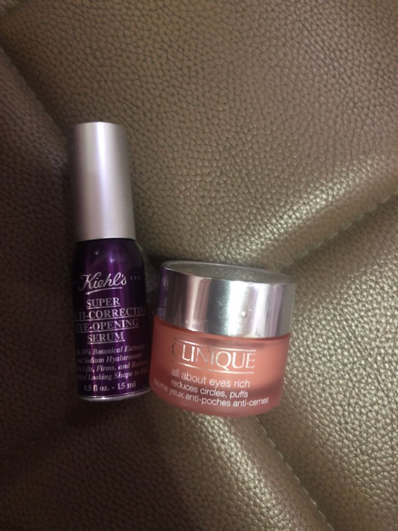 Eye Serum Khiels Dan Eye Cream Clinique Kesehatan Kecantikan Rias Wajah Di Carousell