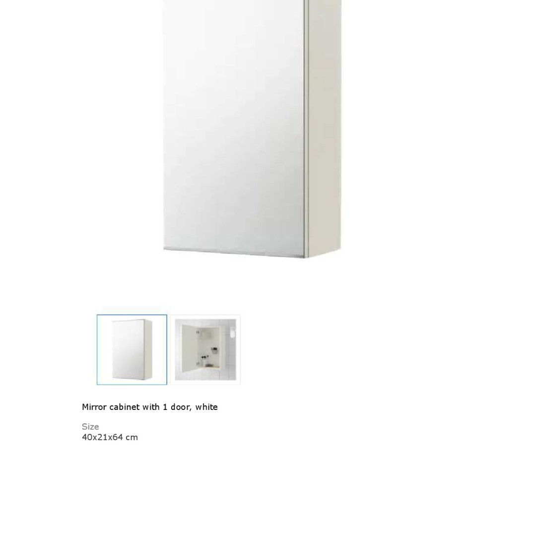 Ikea Bathroom Mirror & End Unit, Furniture & Home Living, Furniture, Shelves,